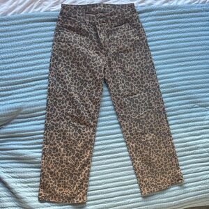 American Eagle Outfitters Leopard Print Jeans